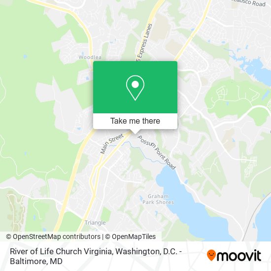 River of Life Church Virginia map