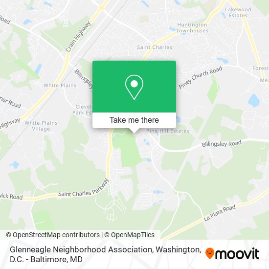 Glenneagle Neighborhood Association map