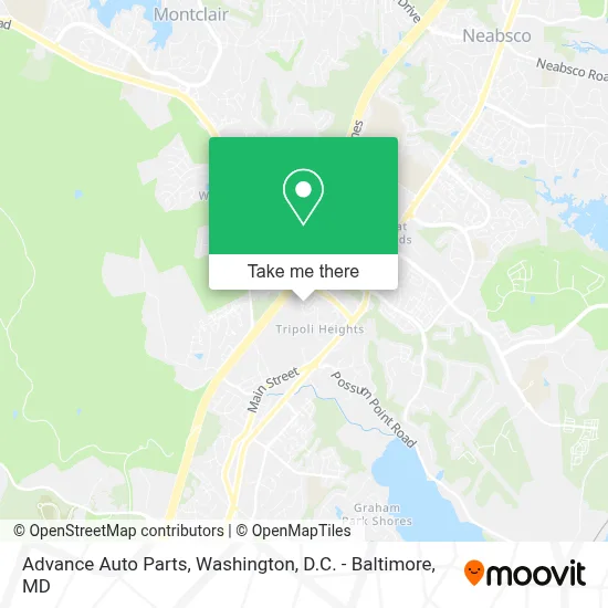 Advance Auto Parts map