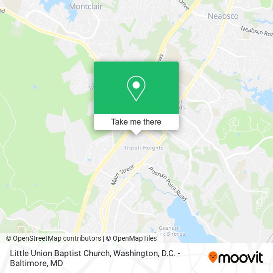 Little Union Baptist Church map