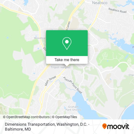 Mapa de Dimensions Transportation