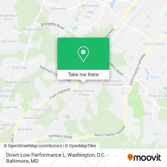 Mapa de Down Low Performance L