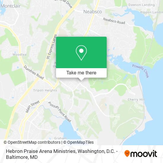 Hebron Praise Arena Ministries map