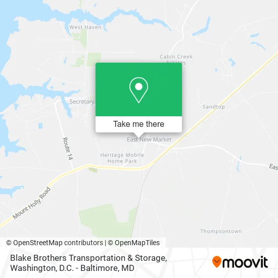 Blake Brothers Transportation & Storage map