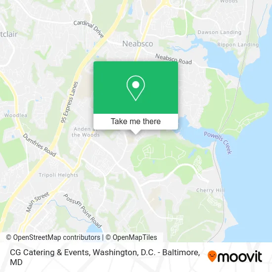 CG Catering & Events map