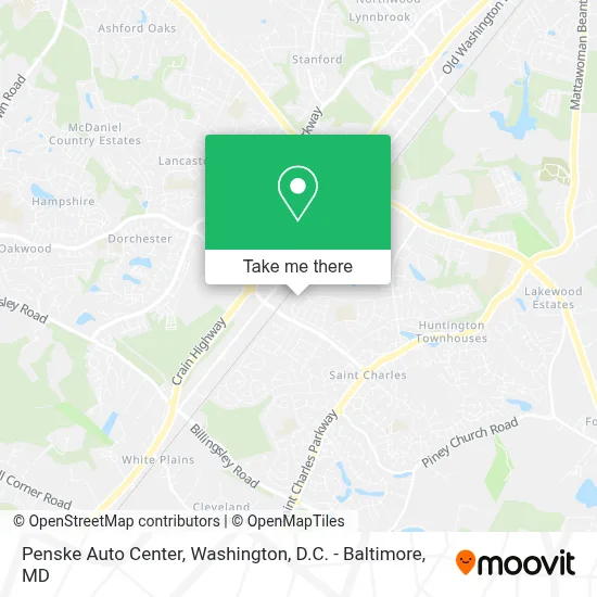 Penske Auto Center map