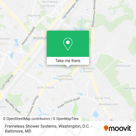 Frameless Shower Systems map