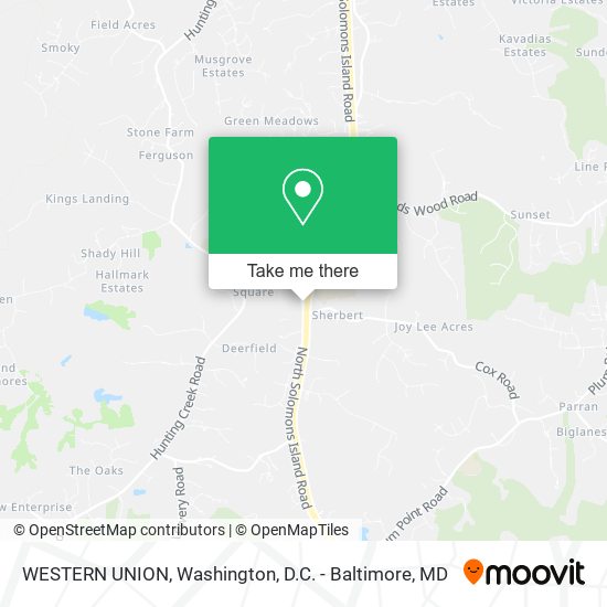 WESTERN UNION map