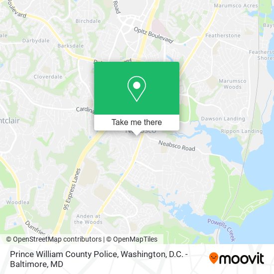 Prince William County Police map