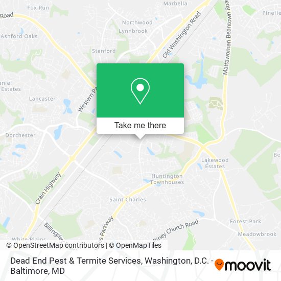 Dead End Pest & Termite Services map