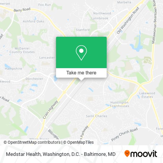 Medstar Health map