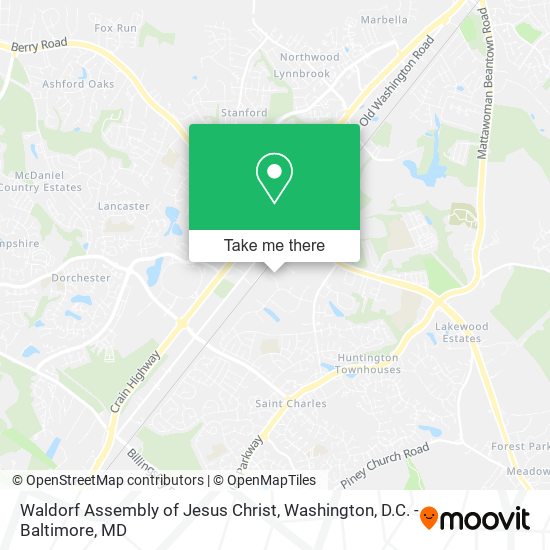 Mapa de Waldorf Assembly of Jesus Christ