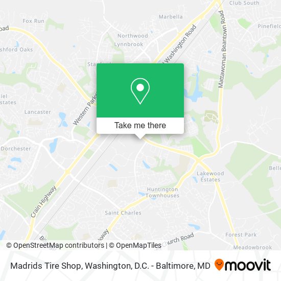 Madrids Tire Shop map