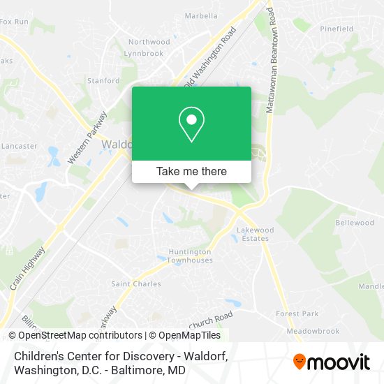 Children's Center for Discovery - Waldorf map