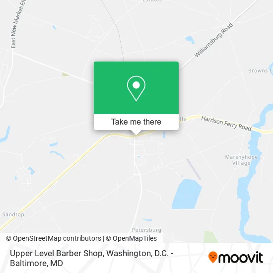 Upper Level Barber Shop map