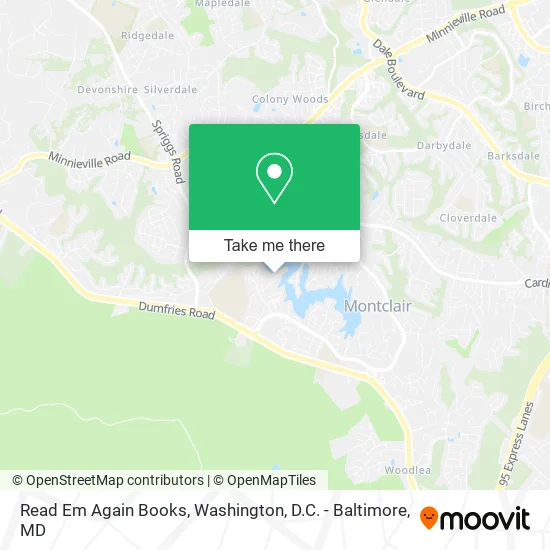 Read Em Again Books map