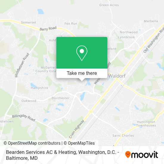 Bearden Services AC & Heating map