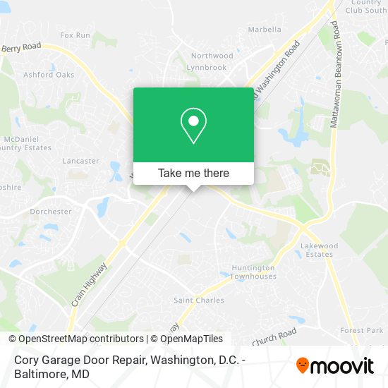 Cory Garage Door Repair map