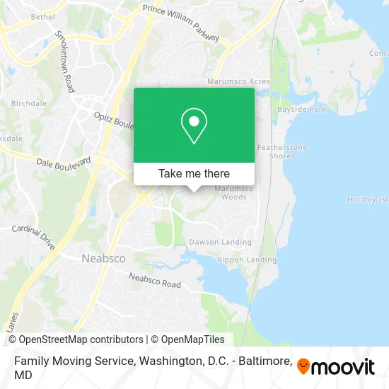 Family Moving Service map