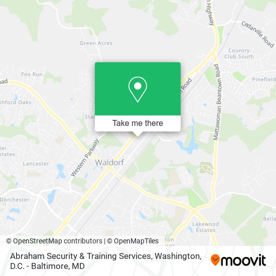 Mapa de Abraham Security & Training Services