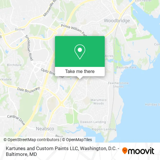 Kartunes and Custom Paints LLC map