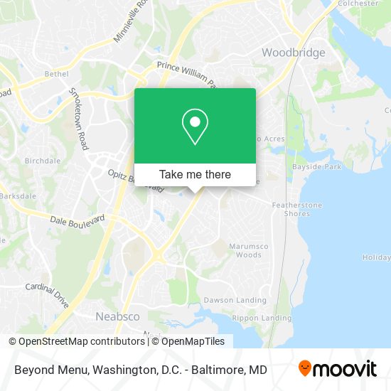 Beyond Menu map