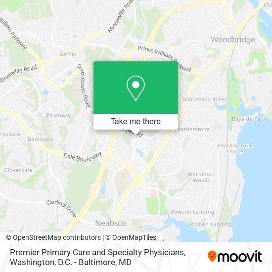 Premier Primary Care and Specialty Physicians map