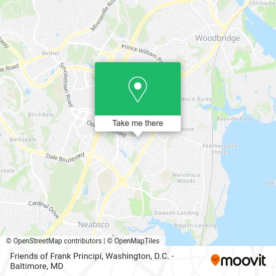 Friends of Frank Principi map