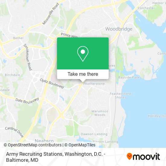 Army Recruiting Stations map