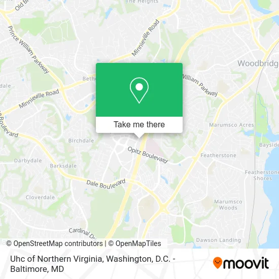 Uhc of Northern Virginia map