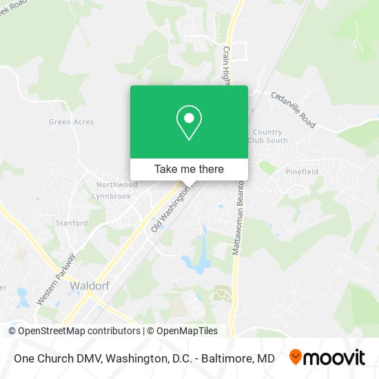 One Church DMV map