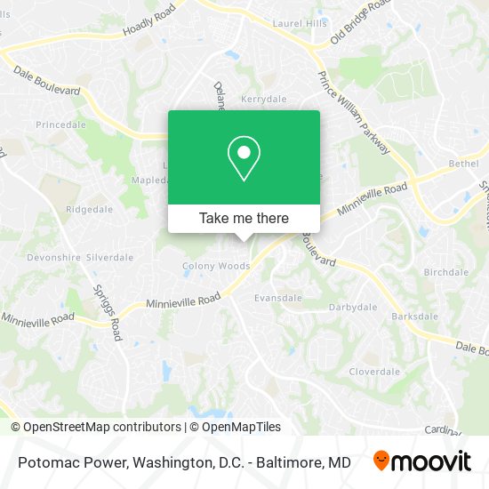 Potomac Power map