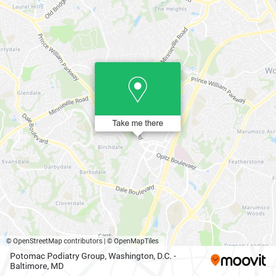 Mapa de Potomac Podiatry Group