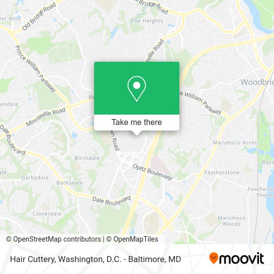 ¿Cómo llegar a Hair Cuttery en Prince William County en Autobús o Metro?