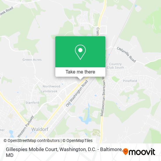 Gillespies Mobile Court map