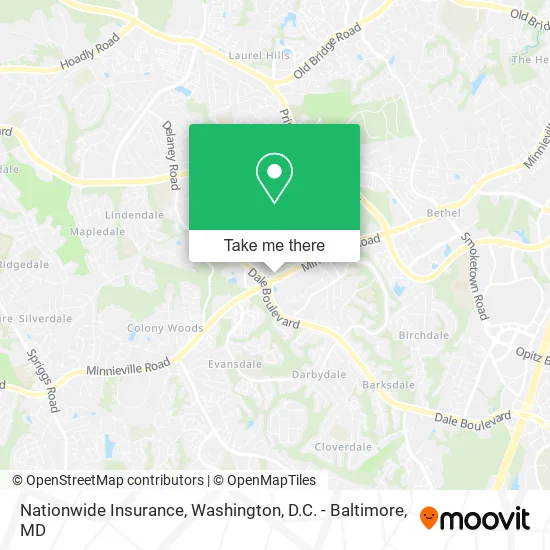 Nationwide Insurance map