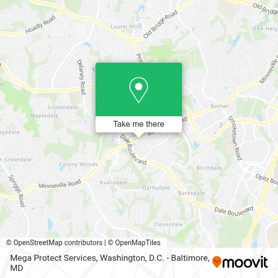 Mega Protect Services map