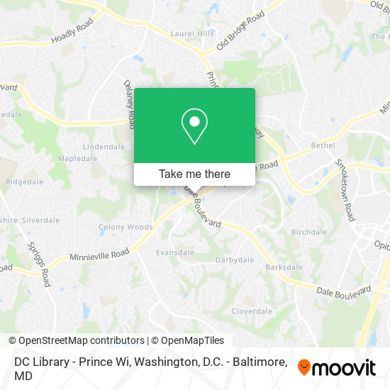 Mapa de DC Library - Prince Wi