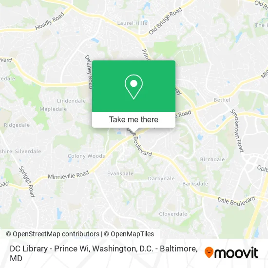 Mapa de DC Library - Prince Wi