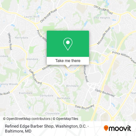 Refined Edge Barber Shop map