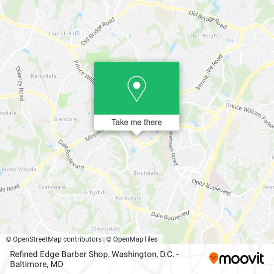 Mapa de Refined Edge Barber Shop