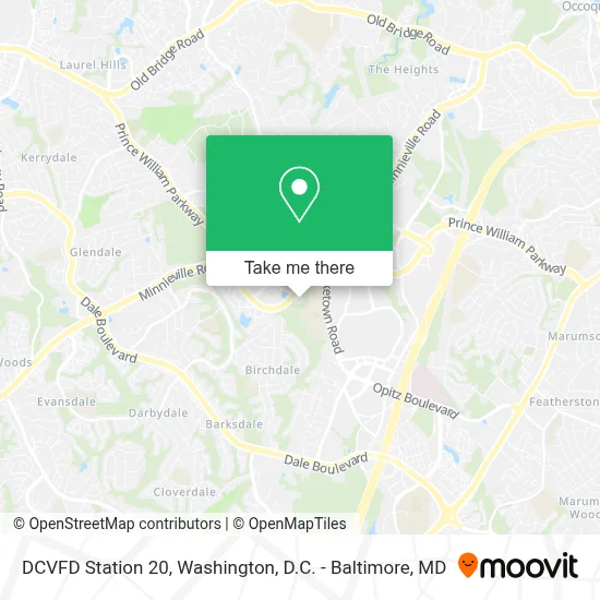 DCVFD Station 20 map