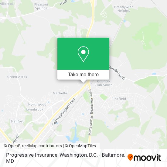 Mapa de Progressive Insurance