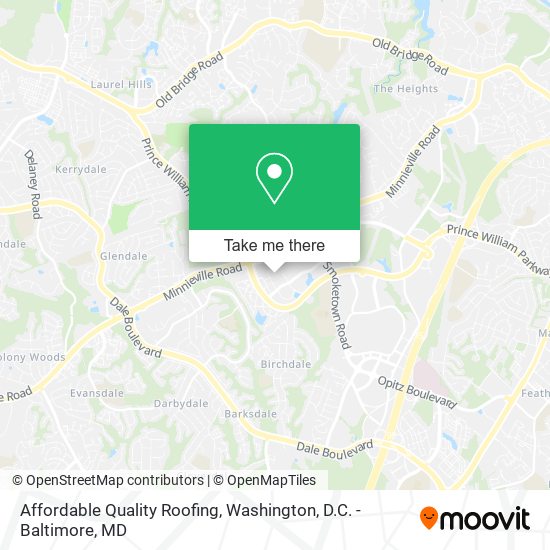 Mapa de Affordable Quality Roofing