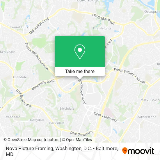 Nova Picture Framing map