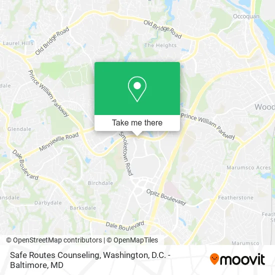 Mapa de Safe Routes Counseling