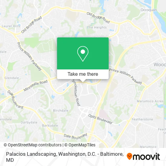 Mapa de Palacios Landscaping
