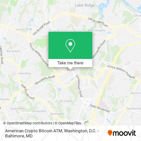 American Crypto Bitcoin ATM map