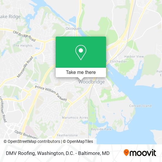 DMV Roofing map