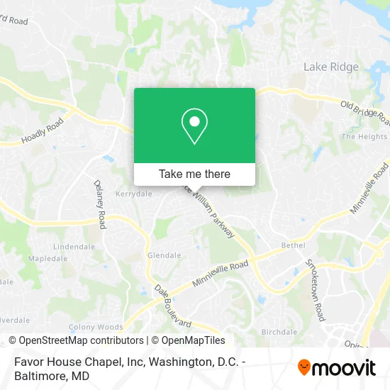 Favor House Chapel, Inc map